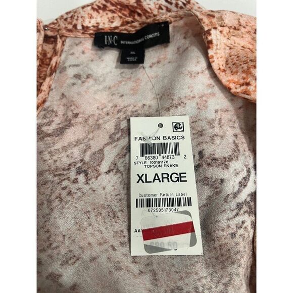 INC International Concepts Women's Printed Dress, Topson Snake, XL - Picture 9 of 10